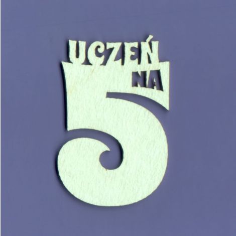 Tekturka Crafty Moly Napis G3 - Uczeń na 5
